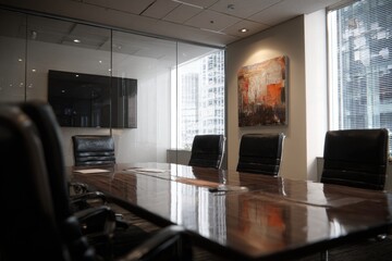 Obraz premium Modern office conference room