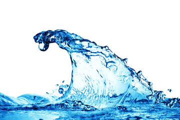 Blue water wave isolated  Water splash Rain drop PNG