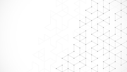 Creative idea of modern design with abstract geometric background. Minimalistic vector texture with linear pattern