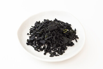 乾燥わかめ　白バック