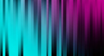 Fototapeta premium Vibrant Teal and Magenta Vertical Stripes: Abstract Background for Design Projects