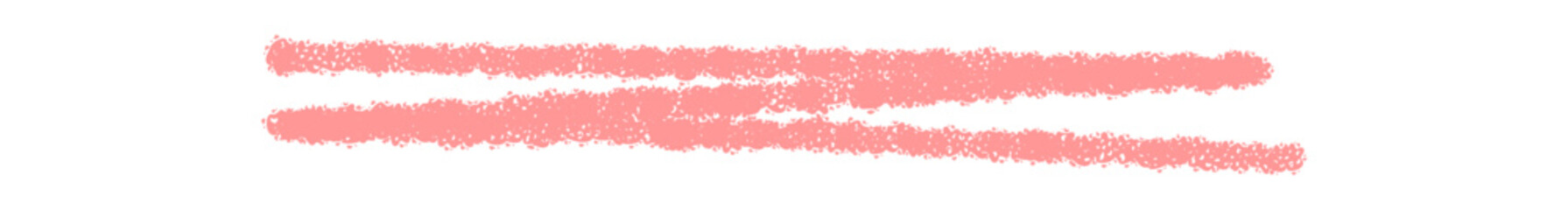 Obraz premium Pink crayon underline with hand drawn stroke and rough pastel line. Scribble graphic with highlight effect in a handdrawn style. Artistic element uses textured form and sketch style for banner or