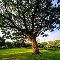 Fototapeta premium Lush tree in park