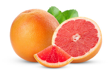 grapefruit isolated on transparent png (Image from camera)