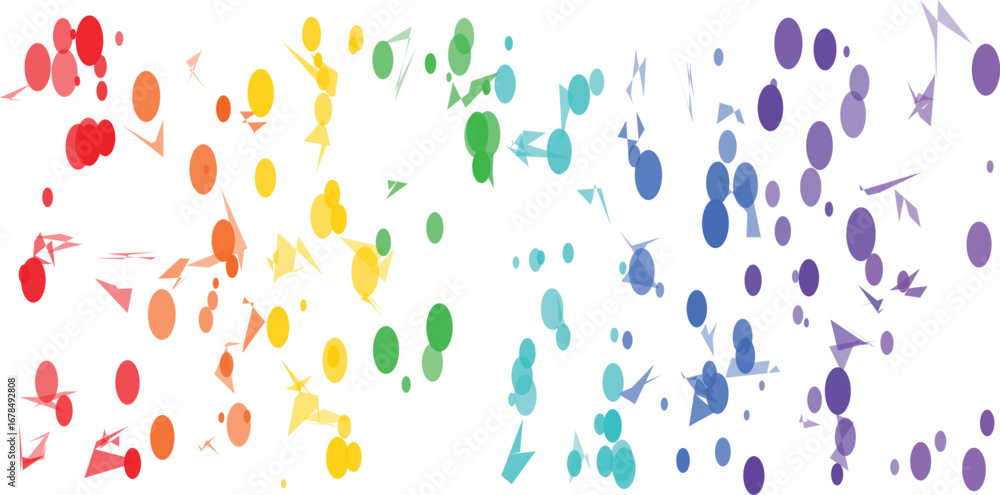Poster colorful rainbow gradient with bubbles and arrows | abstract background for social media, website gr
