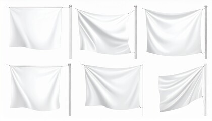 white flag on the white 