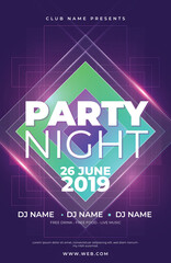 Abstract party poster template 4 - PRINT