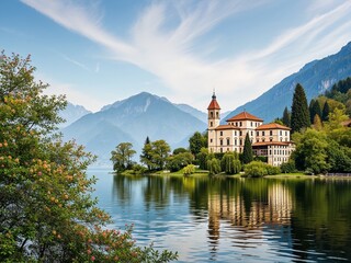 Serene Villa Monastero on Lake Como in Spring