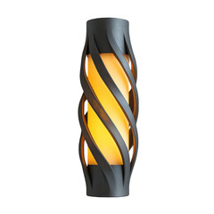 Illuminated spiral wall lamp modern design home decor warm light
