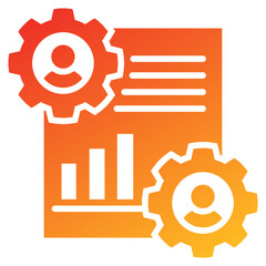 Collaboration Glyph Gradient Icon