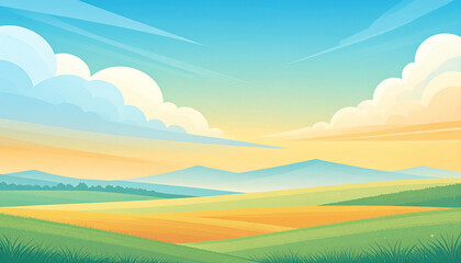 Obraz premium summer landscape with mountains