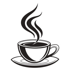 cup of coffee with steam