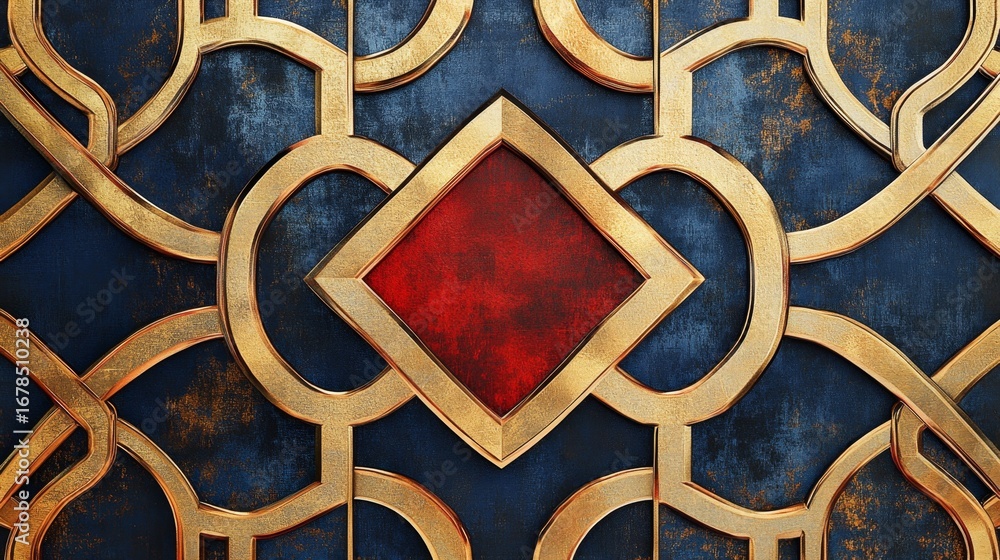 Poster exploring intricate chinese geometric patterns a cultural journey through art architecture and desig