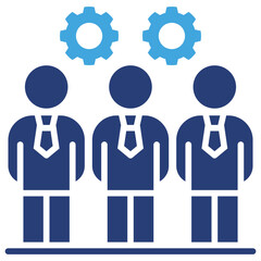 Teamwork Two Color Icon