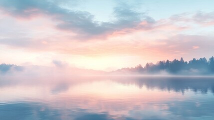 Fototapeta premium Misty Morning Reflection