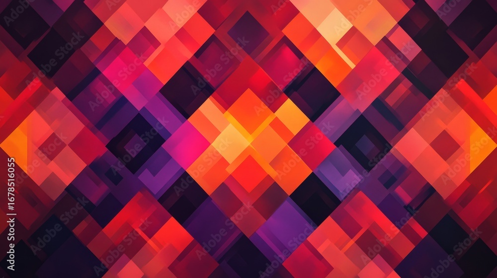 Aufkleber exploring modern symmetrical geometric patterns in overlapping designs digital art abstract geometry