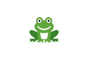 Green Frog Symbol for Design and Web Use