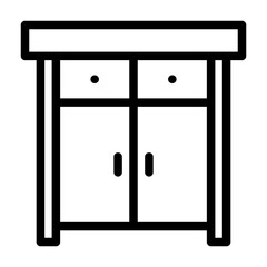 a collection of icons containing various home equipment icons such as chairs, tables, cupboards and so on