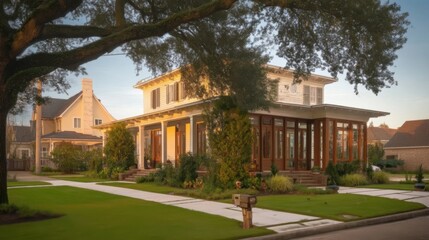 A cozy winter cabin covered in snow,