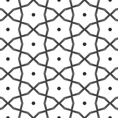 Fototapeta premium Black and White Seamless Vector Patterns – Monochrome Mandala-Inspired Textures for Design and Decoration