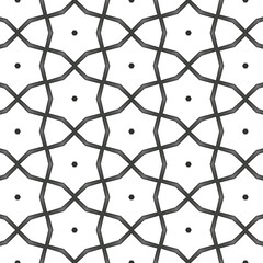 Naklejka premium Black and White Seamless Vector Patterns – Monochrome Mandala-Inspired Textures for Design and Decoration