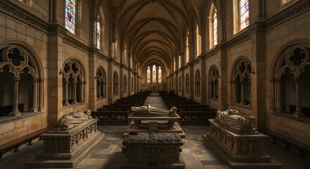 Fototapeta premium Historical church interior architecture