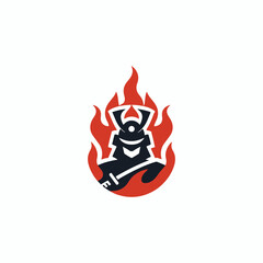 Samurai fire logo