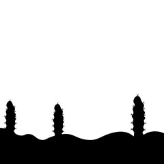 Cactus Silhouette Design