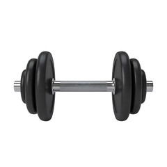 Single adjustable dumbbell with black weights on a black background