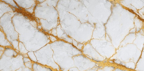Obraz premium White marble with gold veins (1)