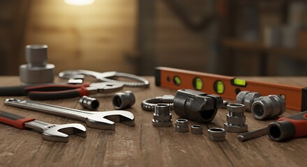 old rusty tools on the wall