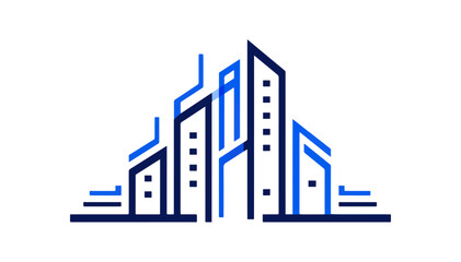 Obraz premium Cityscape buildings illustration design