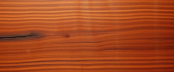 Obraz premium Deep brown wood cutting board, heavily scratched, showing rich grain texture, kitchen, detail