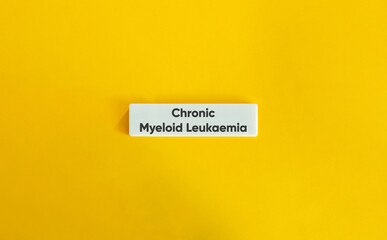 Chronic Myeloid Leukaemia Text on Yellow Minimalist Banner