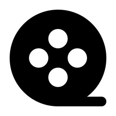 film reel solid icon