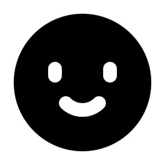 smile happy solid icon