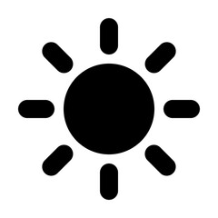 sun solid icon