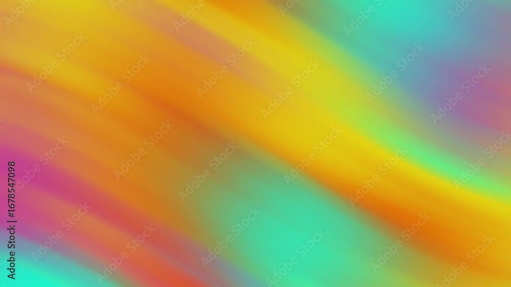 Poster abstract animated background with vibrant multicolor gradient waves in smooth flowing motion, creati
