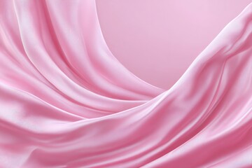 Obraz premium Soft pink silk drapes
