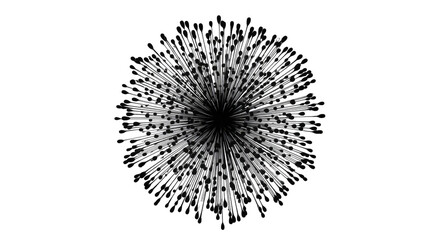 Obraz premium Abstract geometric sphere explosion