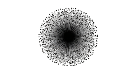 Abstract circular pattern of tiny shapes