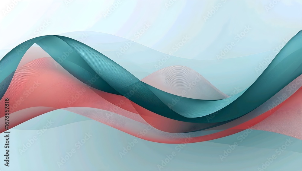Poster abstract blue wave background with a fluid curve design perfect for a modern business template