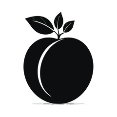 Apricot vector icon design in a clean, minimal, and modern style.