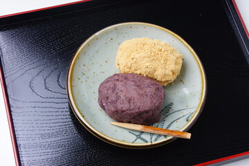 小豆ときな粉のおはぎ