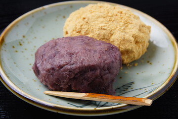 小豆ときな粉のおはぎ