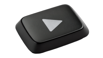 Black play button icon with transparent background png media control symbol png simple black play button png minimalist play button design png modern multimedia interface png isolated button image