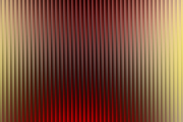 Abstract vertical ribbed texture with red and yellow gradient background