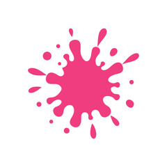 abstract pink blue green paint splash