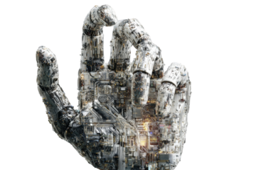 Advanced robotic hand, intricate design