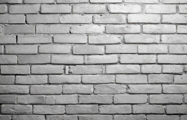 Gray brick wall, light and shadow